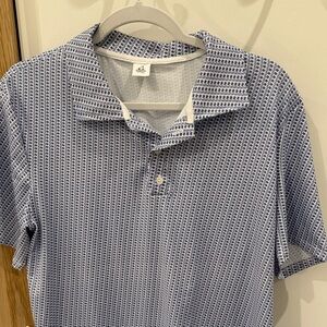Rigged Up Outfitters Navy and White Geometric Men's Shirt